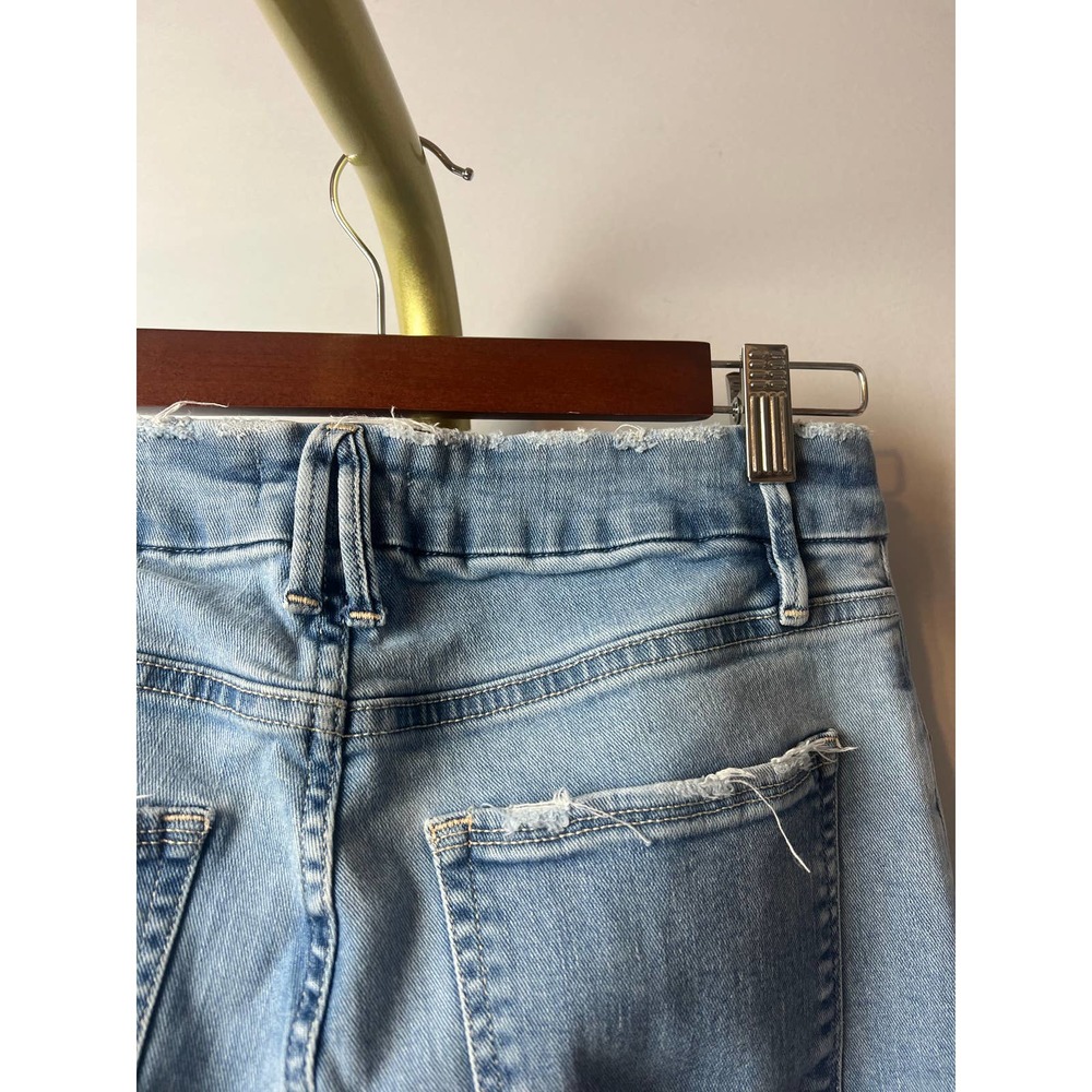 Good American Light Blue High-Rise Flare Jeans - Picture 6 of 7